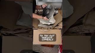 What do you think of the look and sound of these cymbals? #shorts #short #cymbals #swap #sound
