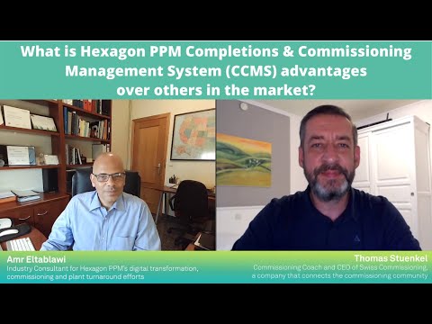 What is Hexagon PPM Completions & Commissioning Management System (CCMS) advantages?