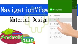 NavigationView material design in android studio design support library p1|android tut