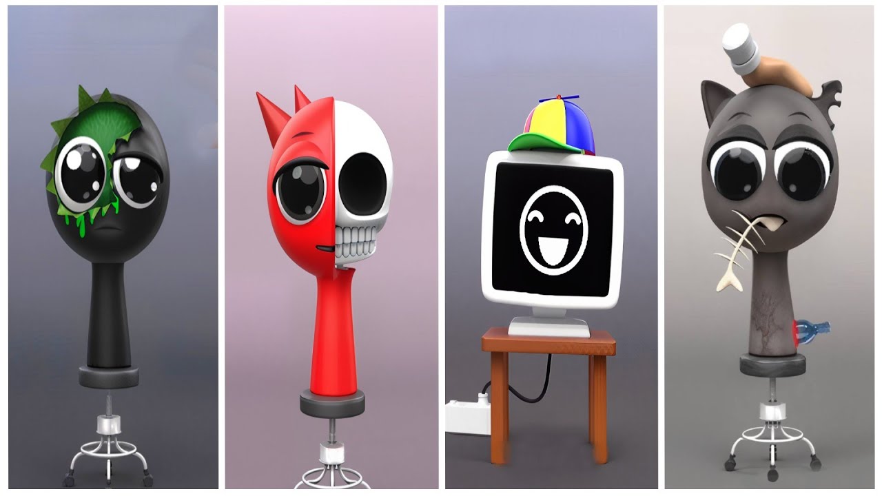 INSANE! | BLACK 🆚 RADDY 🆚 MR FUN. COMPUTER 🆚 GRAY | 🤯 Sprunki OC Tiles ...