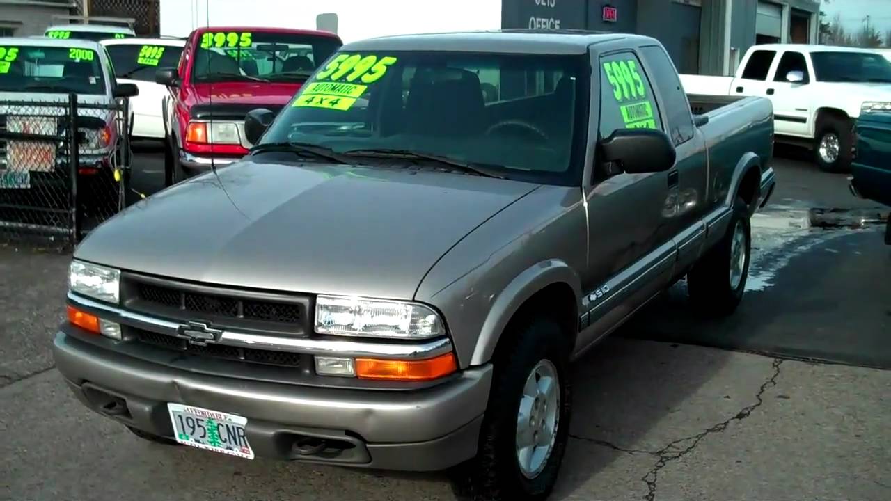 2001 Chevrolet S10 Pickup Extended Cab 4x4 Youtube