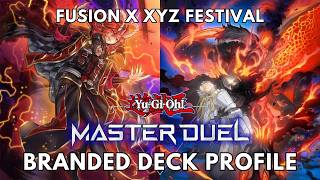 Branded deck profile Fusion x XYZ Festival event July 2026 Master Duel Yugioh