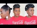 HAWK UPDO ON SHORT NATURAL HAIR | REQUESTED