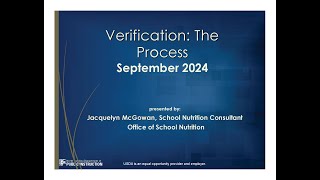 VERIFICATION Guidance for Conducting the Annual Verification Process 20240926 1801 1