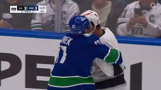 Kings @ Canucks, 14th Apr 2026 - Byfield scrum and Filip Hronek vs Mathieu Joseph scrap