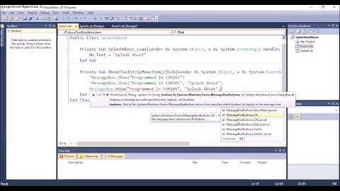 Visual Basic 2010 ~  Splash About