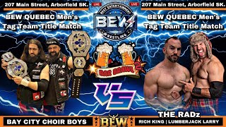 27/04/2024 - BEW Bar Brawl 2 - Bay City Choir Boys vs. The RADz (Rich King & TY Jackson)