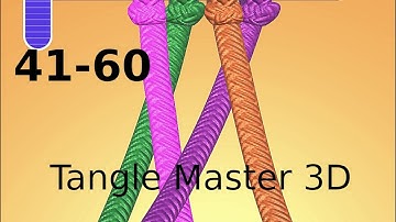 Tangle master 3D solution 41-60 - Gameplay Walkthrough (iOS & Android)