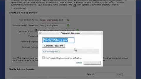 How To Create an Addon domain