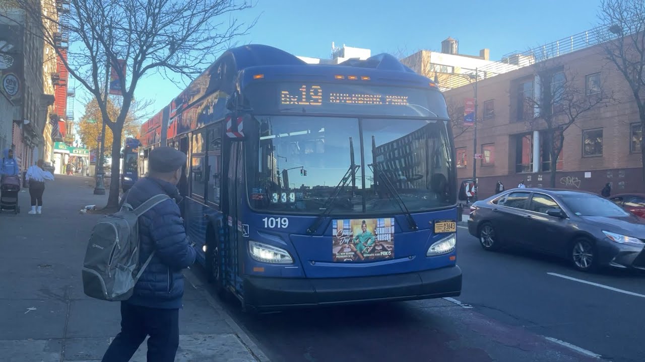 MTA NYCT Bus: 2017 and 2018 NFI XN60 #1019/70 on Bx19 to RIVERBANK PARK ...
