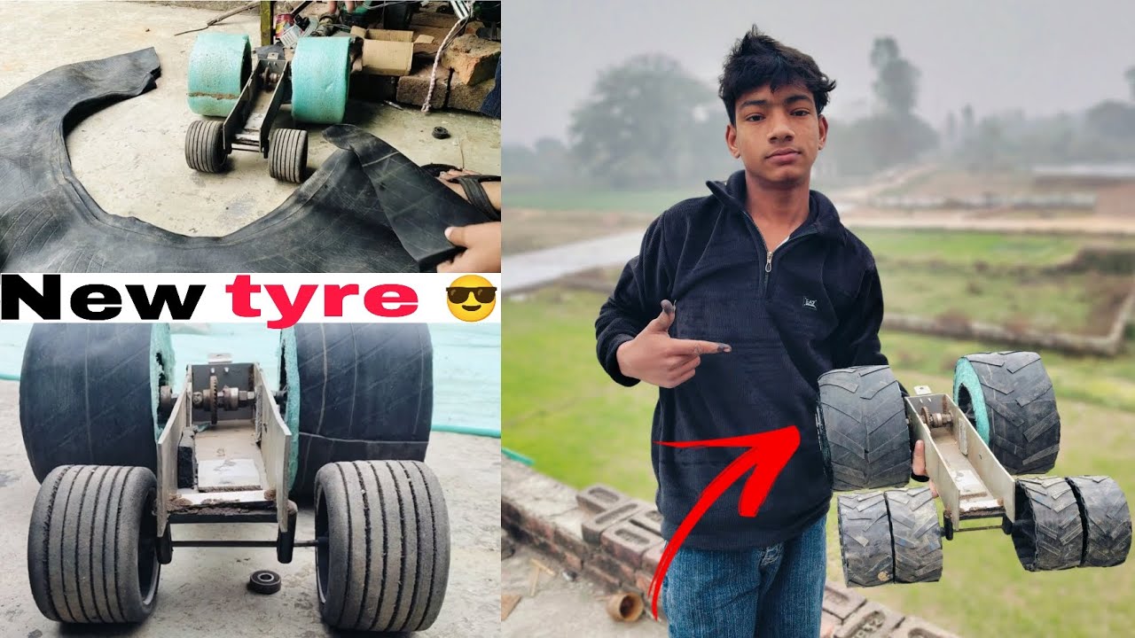 New monster tyre 😎 tayare 💥 garip bahut hi acchi tarike se Laga Di ❤️‍🔥