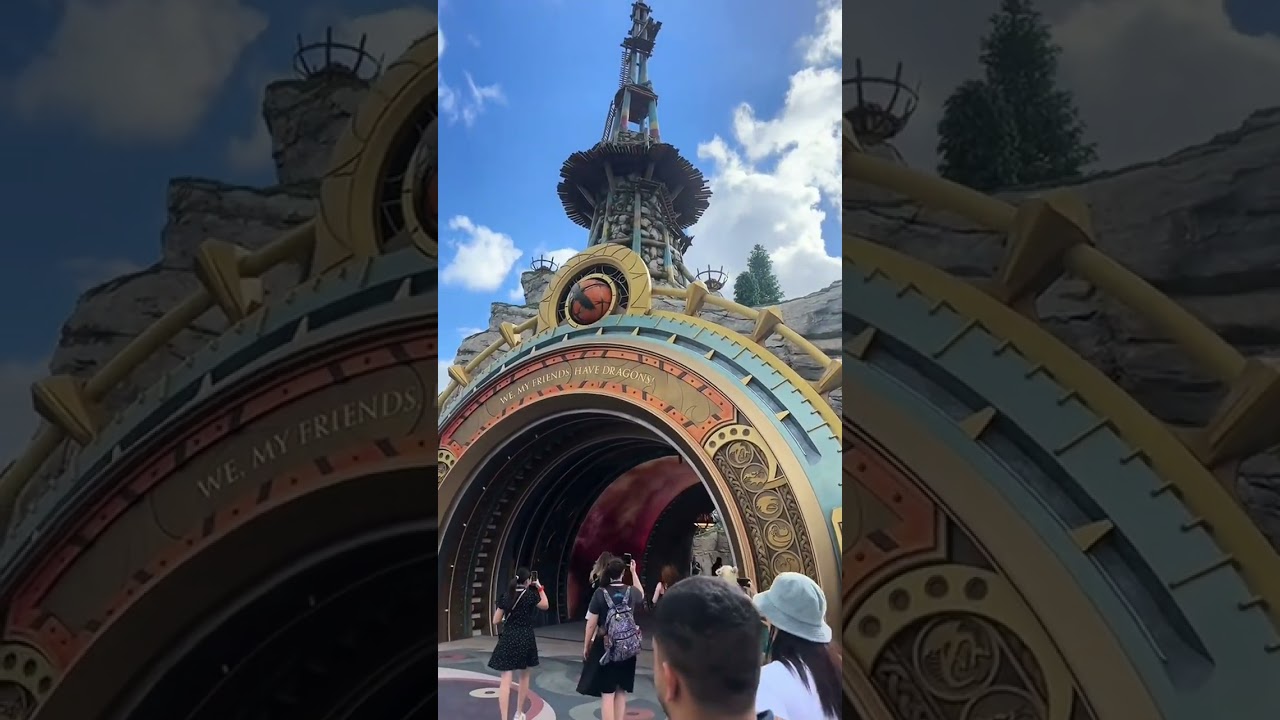 Entering every single portal at Epic Universe! 🤯 This is what it is like to walk under the Chronos,