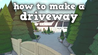 How to make a DRIVEWAY in Bloxburg! (Roblox)