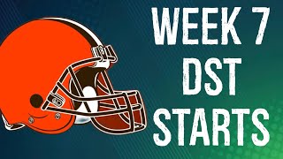 Defense/DST To Start Week 7 Fantasy Football