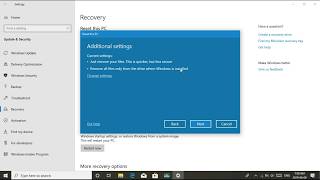 Windows 10 Everything Remove Reset Guide