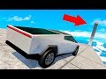 САМЫЙ ОПАСНЫЙ КРАШ ТЕСТ ТЕСЛА КИБЕРТРАК! СПУСК С ГОРЫ СМЕРТИ НА TESLA CYBERTRUCK В BeamNG.drive