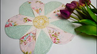 Patchwork pattern Violet. Tutorial