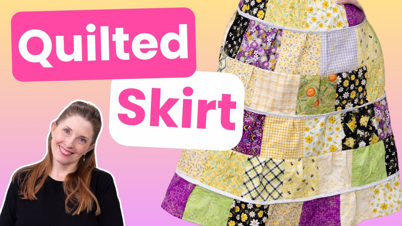 Make an Easy Quilted Skirt (With FREE Pattern!) - YouTube