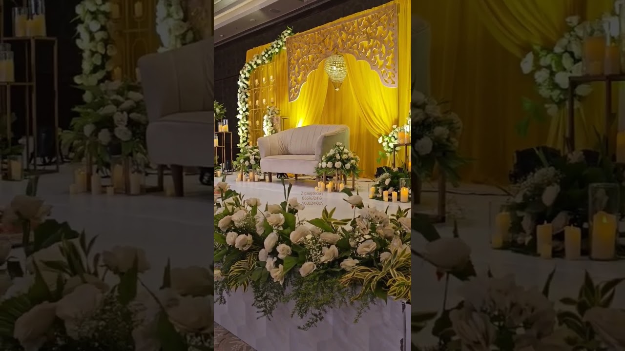Reception stage decor 