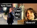 Everyday Russian - A day in New York and Moscow (Life and common phrases)