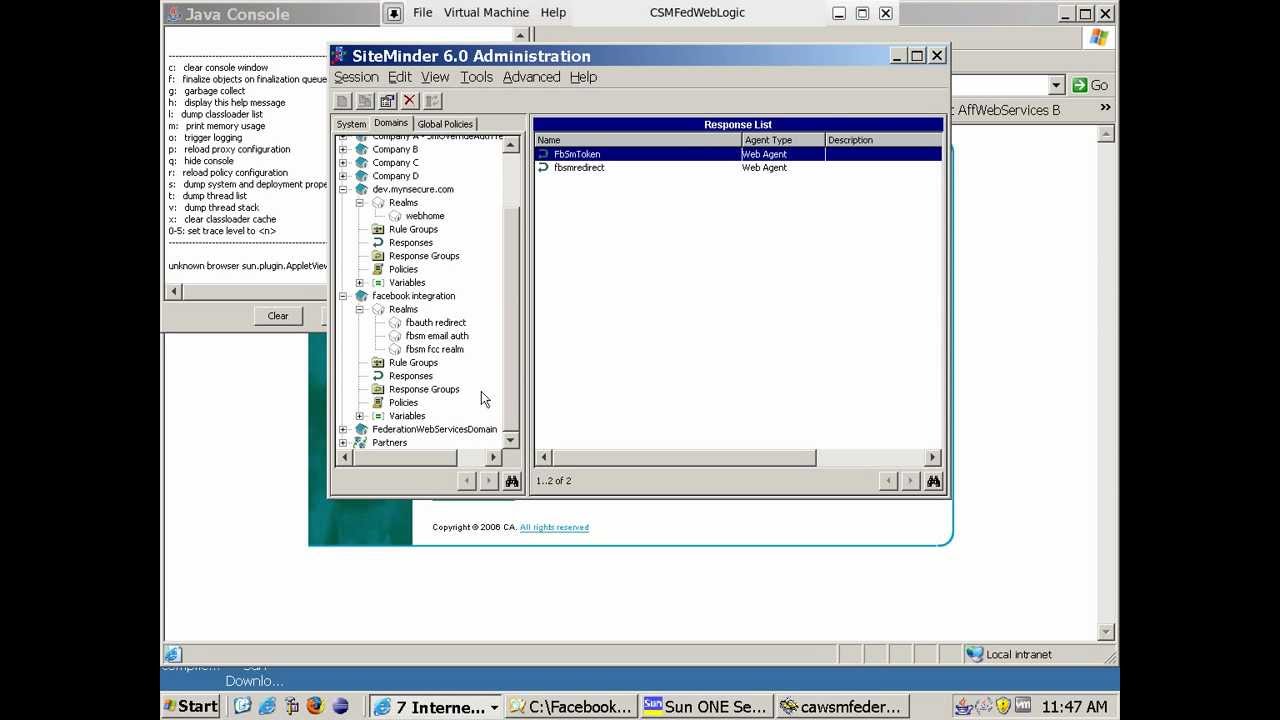 Facebook SiteMinder Connector - Part 4