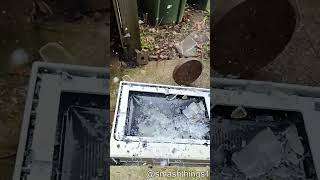 Another Slow Motion Homemaker Microwave Destruction