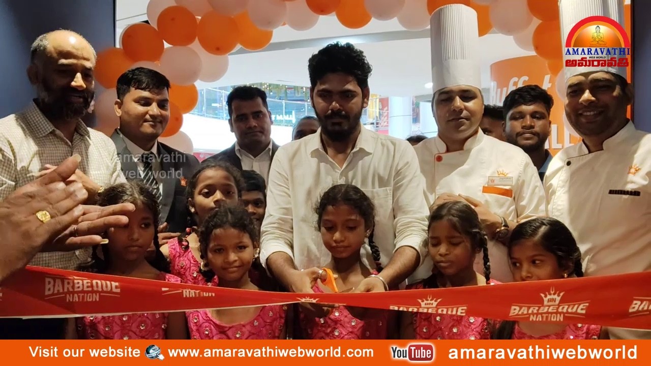 amaravathi : vsp- BARBEQUE  NATION  ప్రారంభం || వెజ్ మరియు నాన్ వెజ్   గాజువాక In Vizag