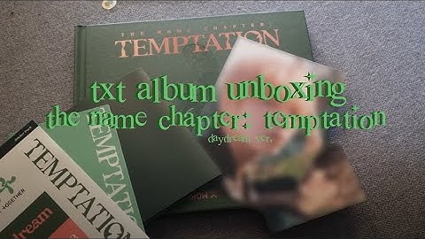 lofi txt album unboxing🦋🌿 | the name chapter temptation: daydream ver.