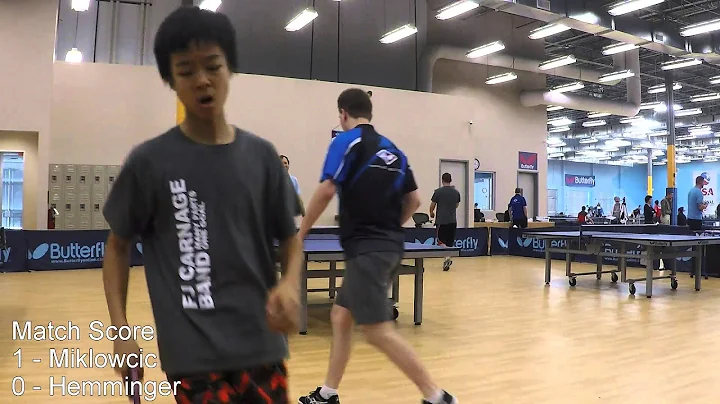 Triangle Table Tennis October Open 2015: Jerred Mi...