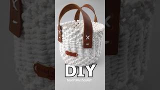 DIY Macrame Basket #diy #craft #macrame