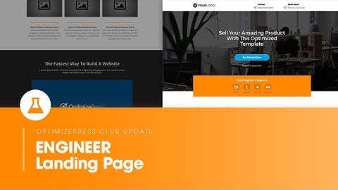 OptimizePress Club: Engineer - Landing Page Template