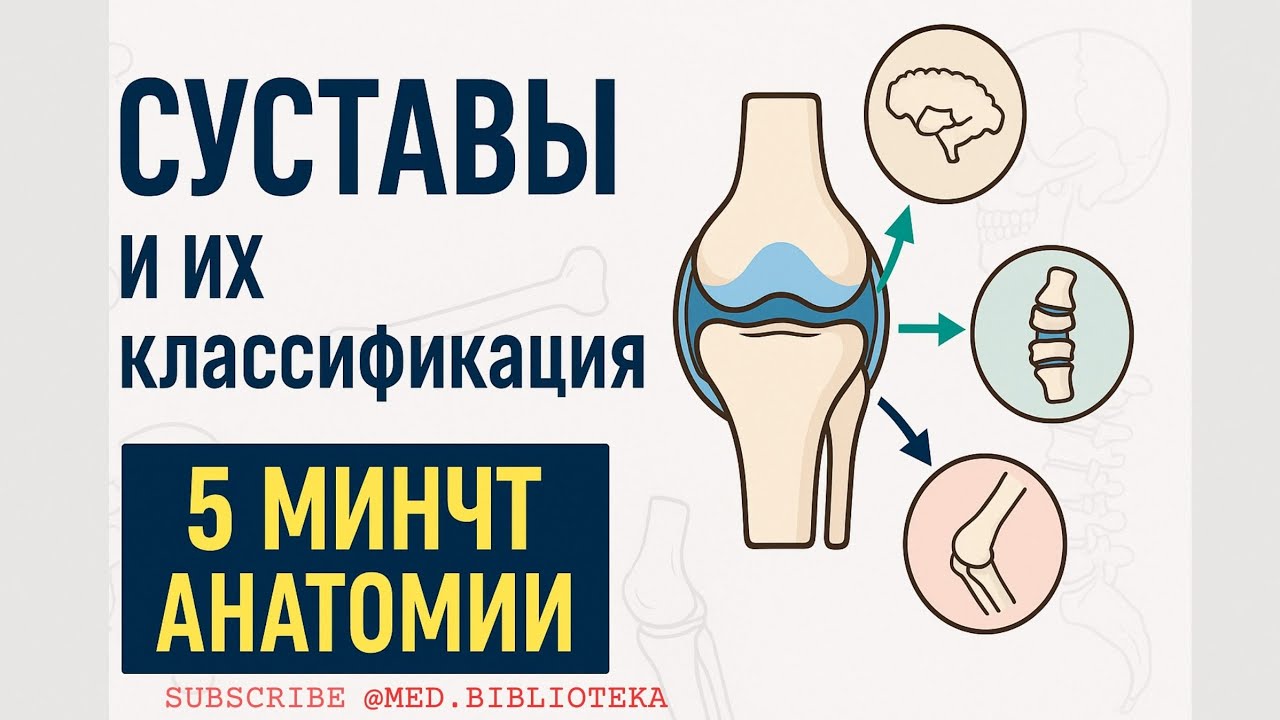 💪 Суставы человека: строение, классификация, примеры | 5 минут анатомии