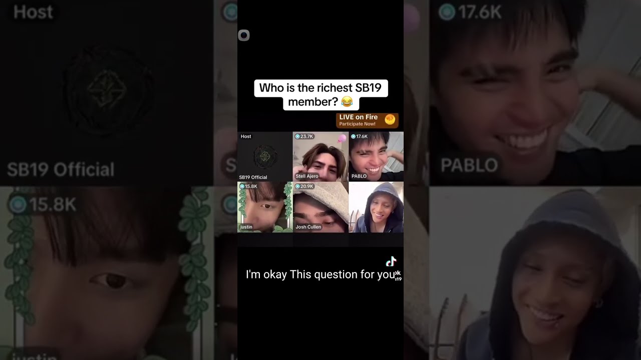 Who is the richest SB19 member. SB19 Live na may kalukuhan