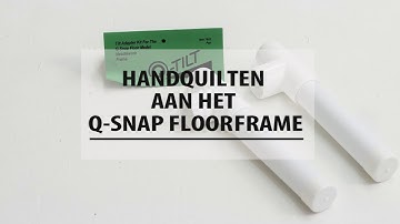 Handquilten aan het Q snap Floorframe