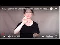 ASL Tutorial on Urinary System: signs for medical appts.