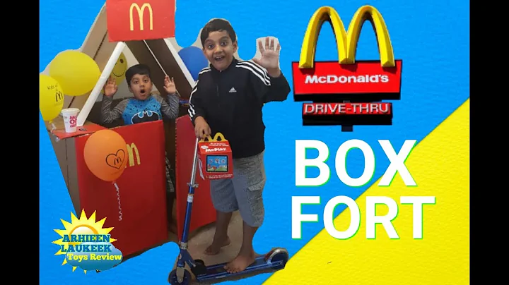 McDonalds Drive Thru Prank! Power Wheels Ride On Scooter Kids Pretend Play