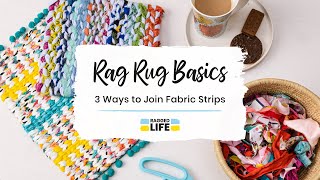 3 Easy Ways to Join Fabric Strips Together to Make a DIY Rug - Sew & No-Sew with Ragged Life
