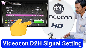 Videocon D2H Signal Setting | Dish tv Signal Setting