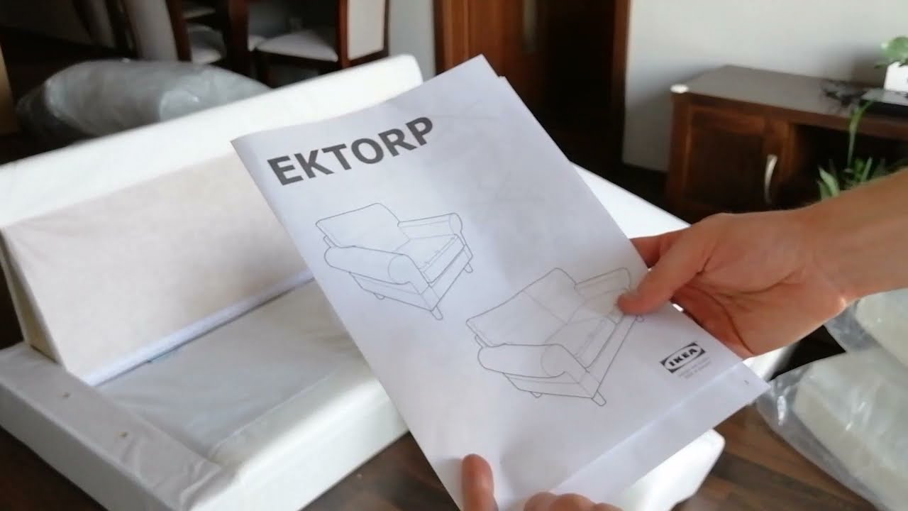 Sofa EKTORP IKEA montaż składanie assembly montage montaggio Easy & Fast meble IKEA Do it yourself