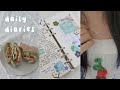 daily diaries: making cafe sandwiches, stationary haul, journaling, relaxing days