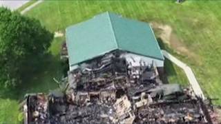 Drone footage captures aftermath of southwest Columbus church fire