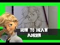 How to Draw ADRIEN from MIRACULOUS LADYBUG- @dramaticparrot