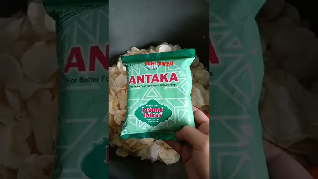 keuripik talas dengan bumbu antaka rasa jagung🌽bakar