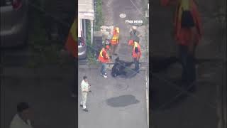 SEE IT: Wild bear causes chaos in Japan after sprinting through shopping center #shorts #news #japan