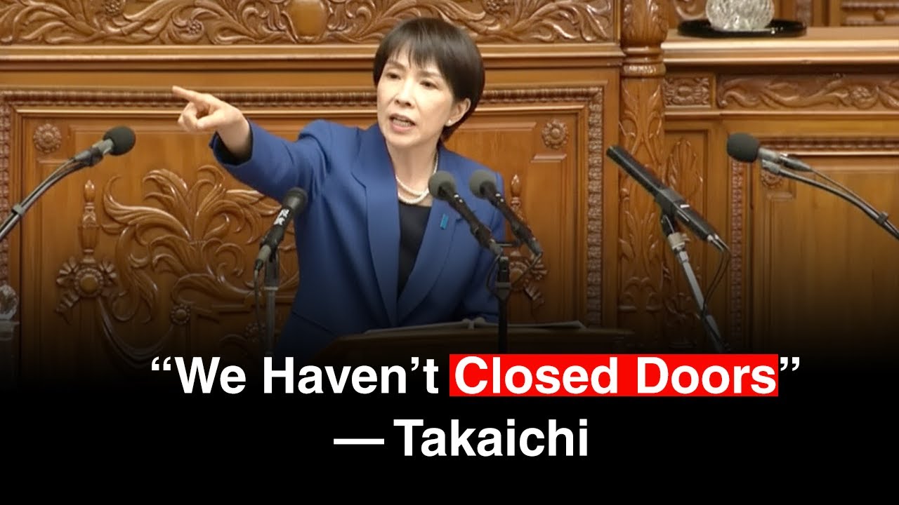 Такаити заявил, что Япония сохраняет все каналы диалога с Китаем открытыми