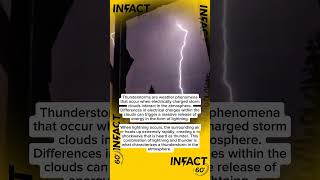 How Thunderstorms Create Lightning &amp; Thunder ⚡🌩️ #sciencefacts #facts #cognitiveexploration