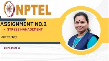 NPTEL |Stress management Assignment No.2 week 2with solution |  #nptel | #swayam |#psychology