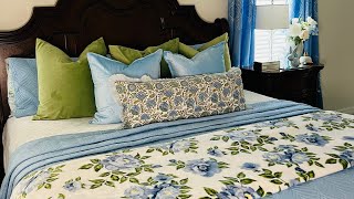 SPRING MASTER BEDROOM REFRESH |SPRING BEDROOM IDEAS @HomeWithShirleyB  #springdecor 