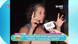 El incendio que afecta a la Región Metropolitana y que ha recibido poca ayuda de las autoridades