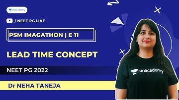 PSM Imagethon | NEETPG 2022 | Lead Time Concept | Dr Neha Taneja
